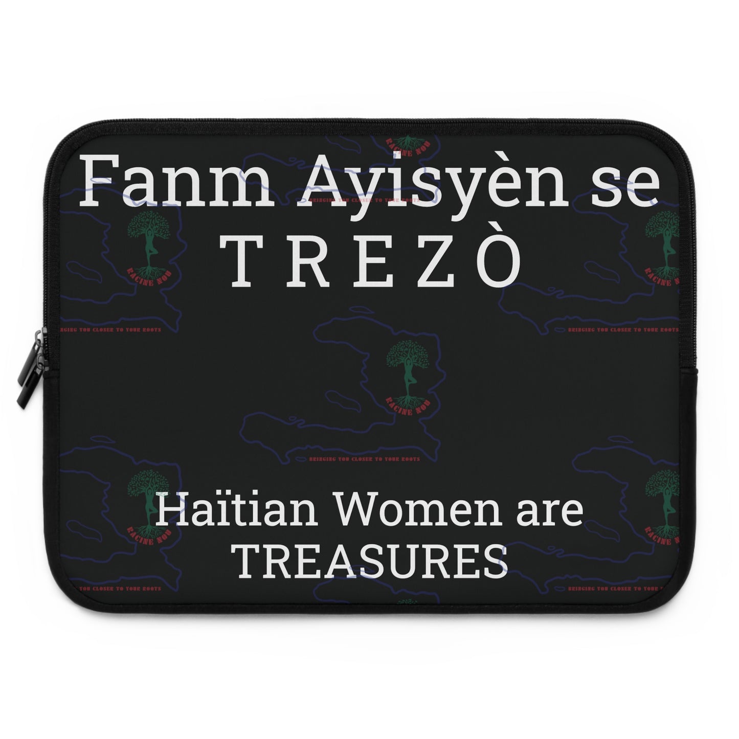 Fanm Ayisyèn se TREZÒ Laptop Sleeve