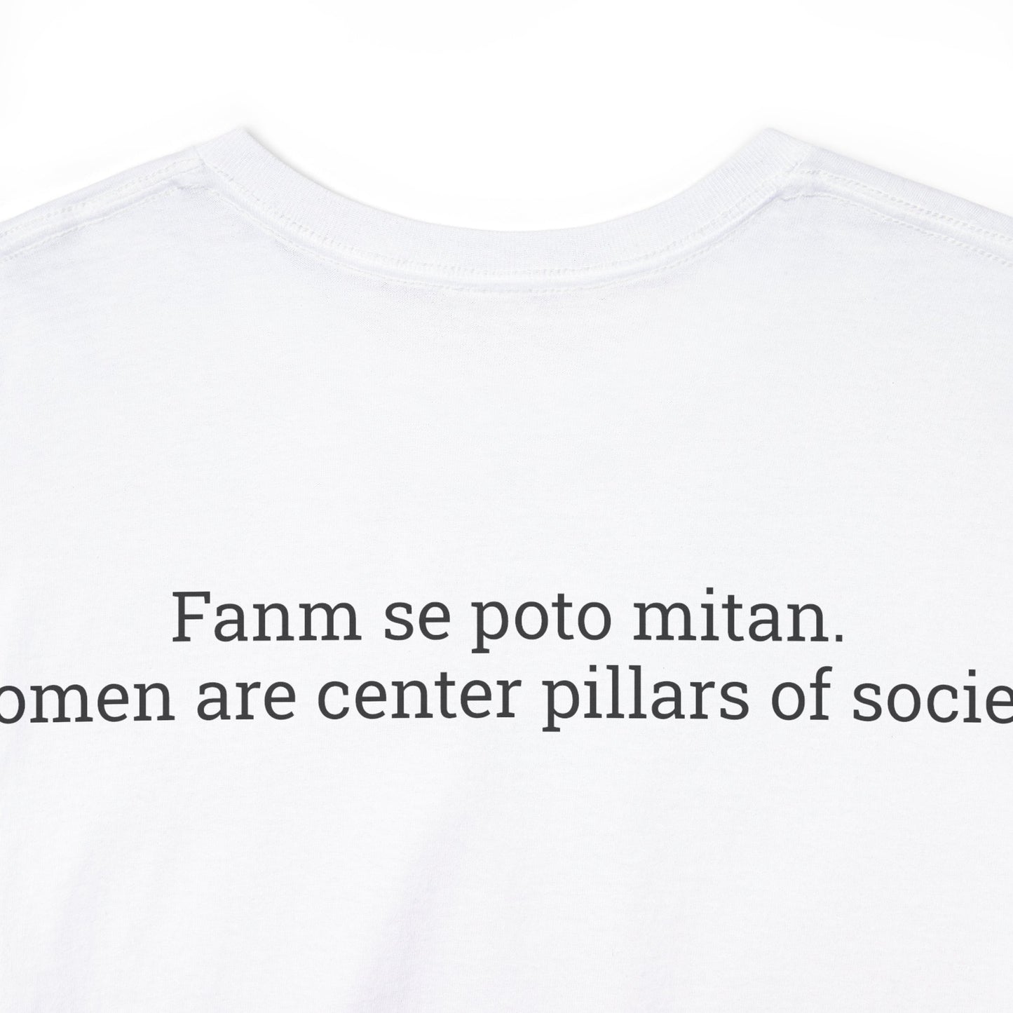 Fanm Ayisyèn se TREZÒ (Haïtian Women are TREASURES) Cotton Tee