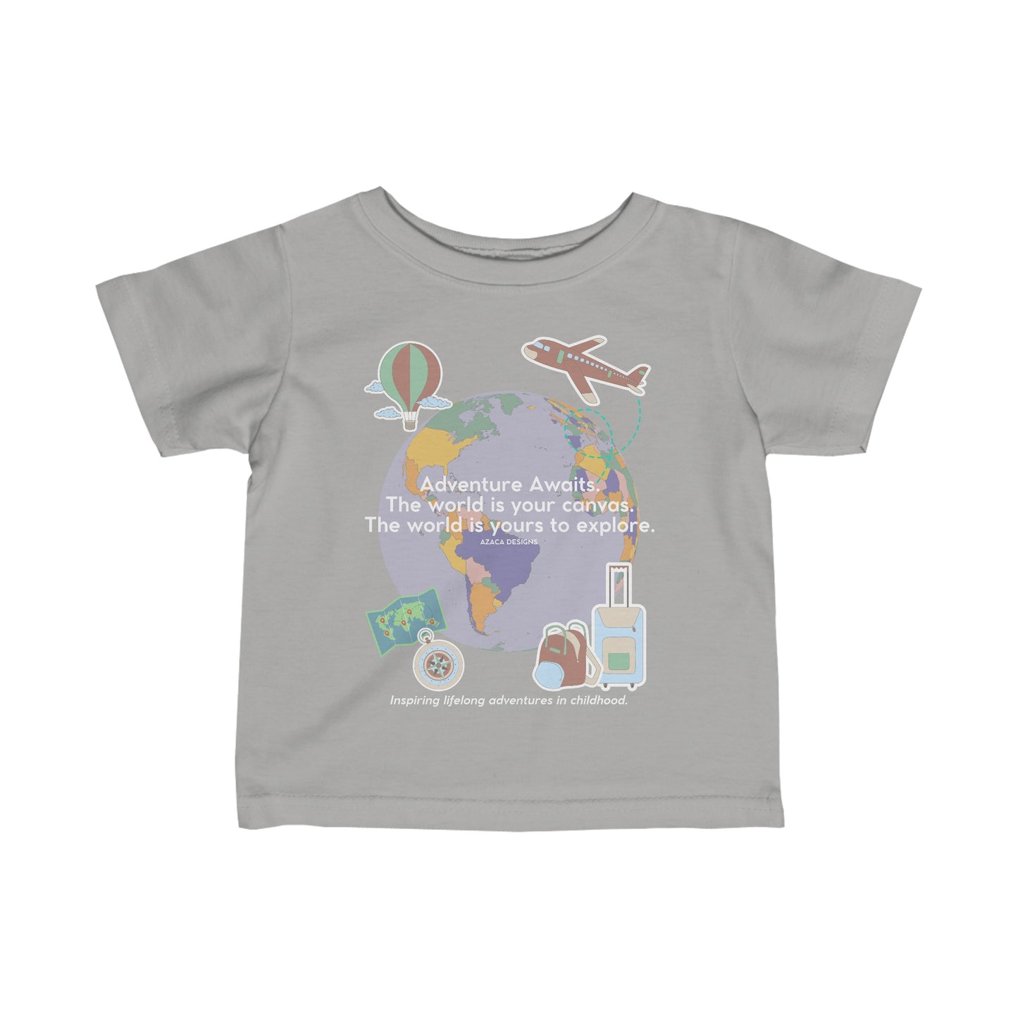 "Adventure Awaits" Infant Fine Jersey Tee (6M-24M)