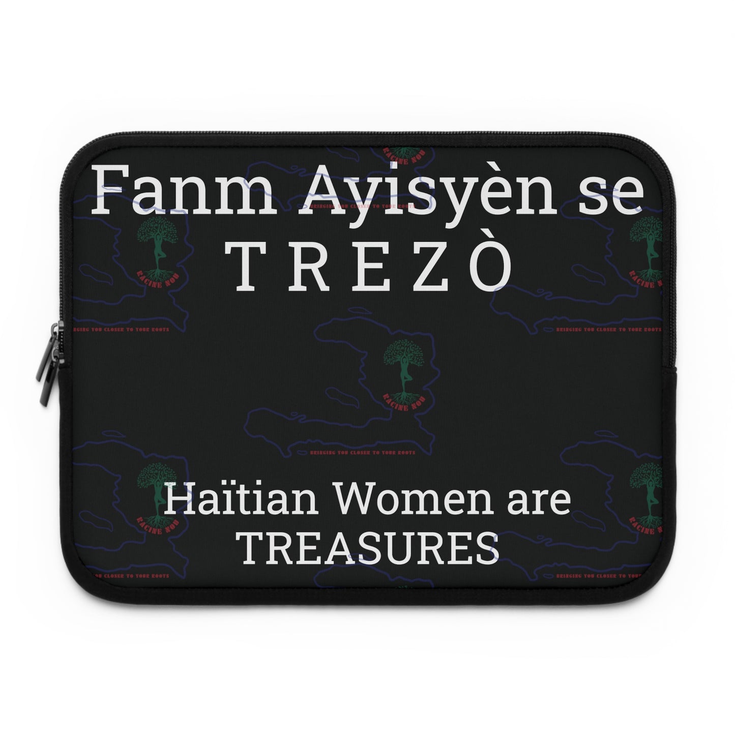 Fanm Ayisyèn se TREZÒ Laptop Sleeve