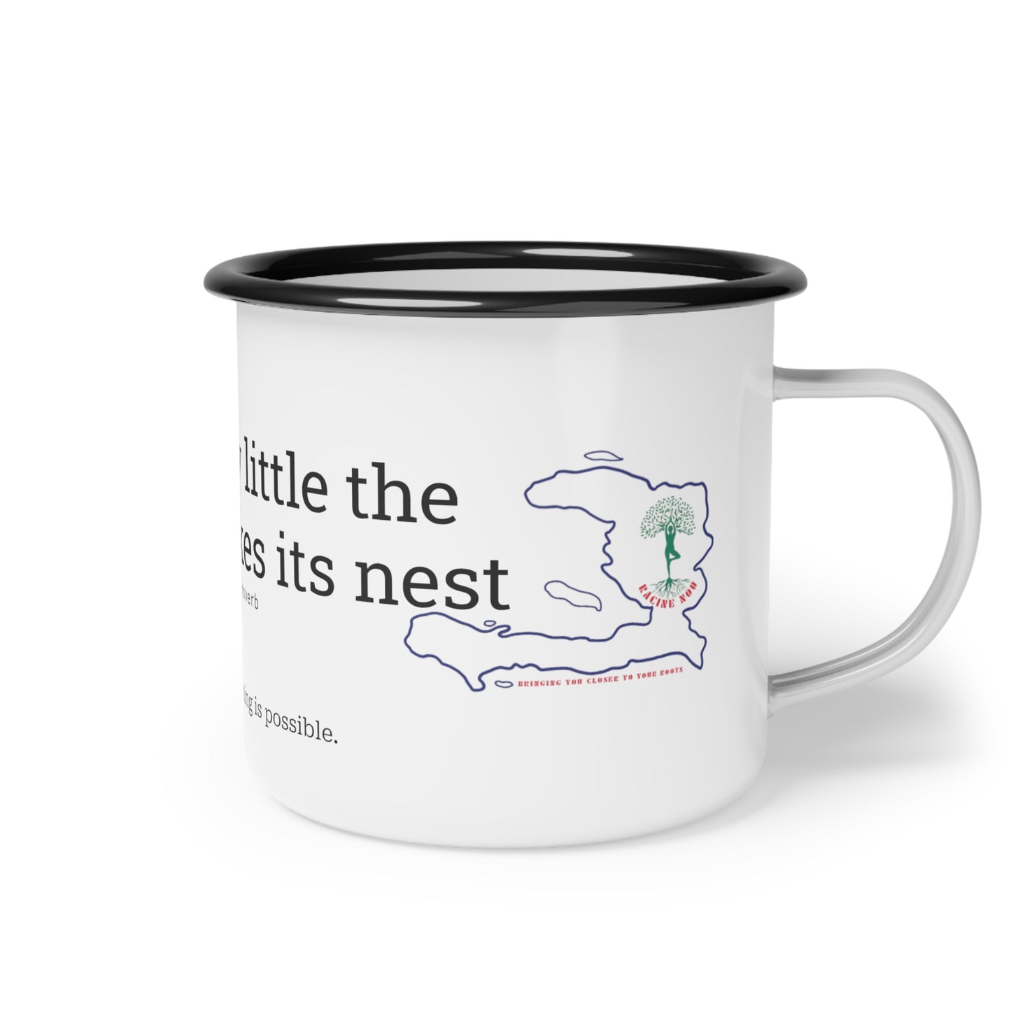 Haïtian Proverb Enamel Mug