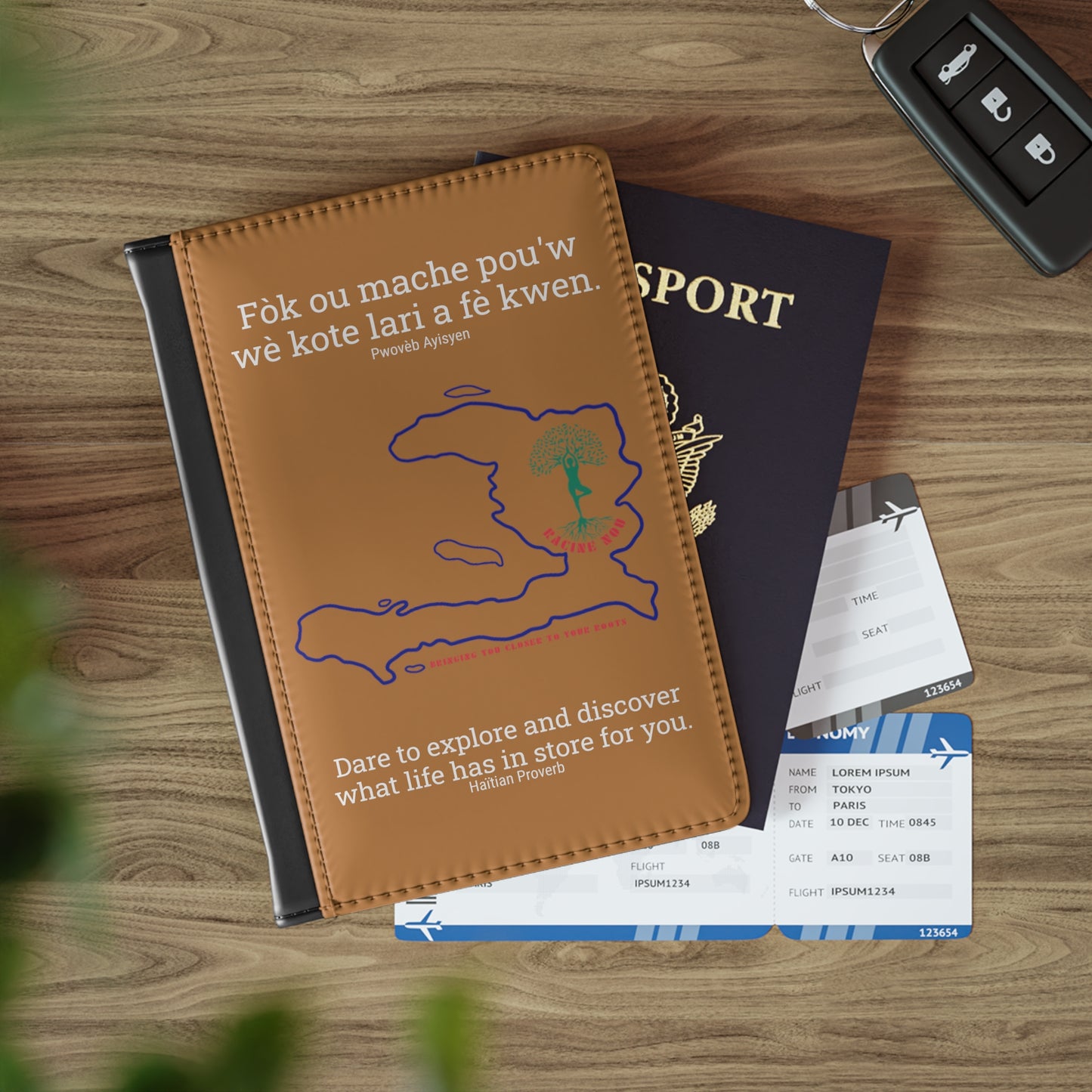 Pwovèb Ayisyen (Haïtian Proverb) Passport Cover