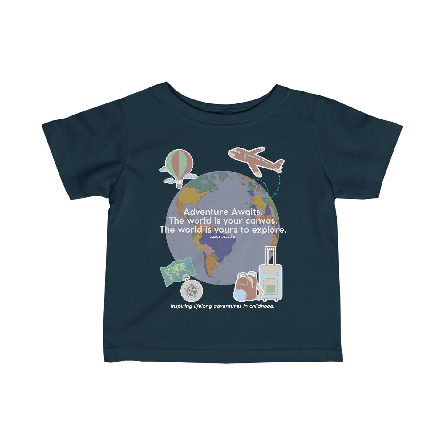 "Adventure Awaits" Infant Fine Jersey Tee (6M-24M)