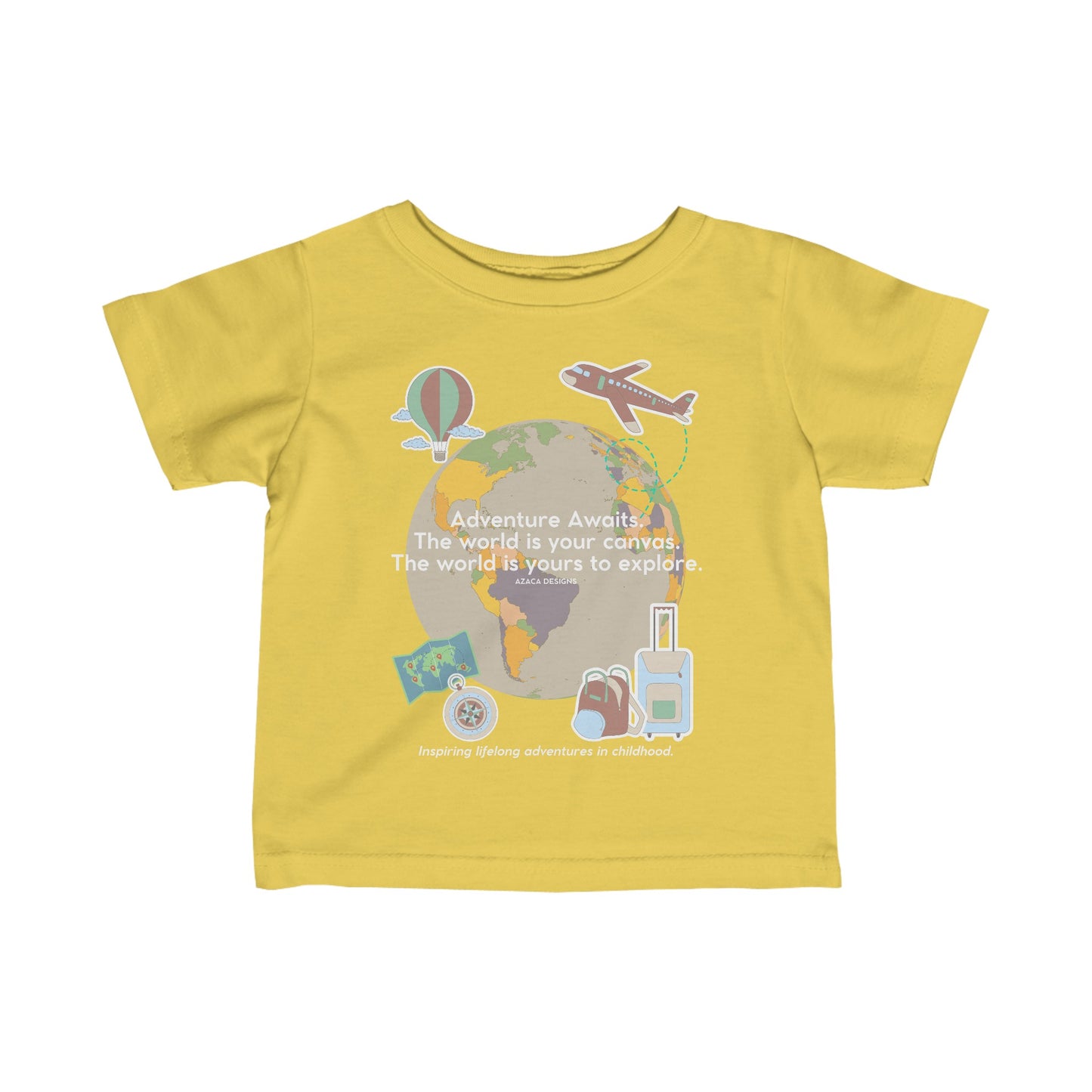 "Adventure Awaits" Infant Fine Jersey Tee (6M-24M)