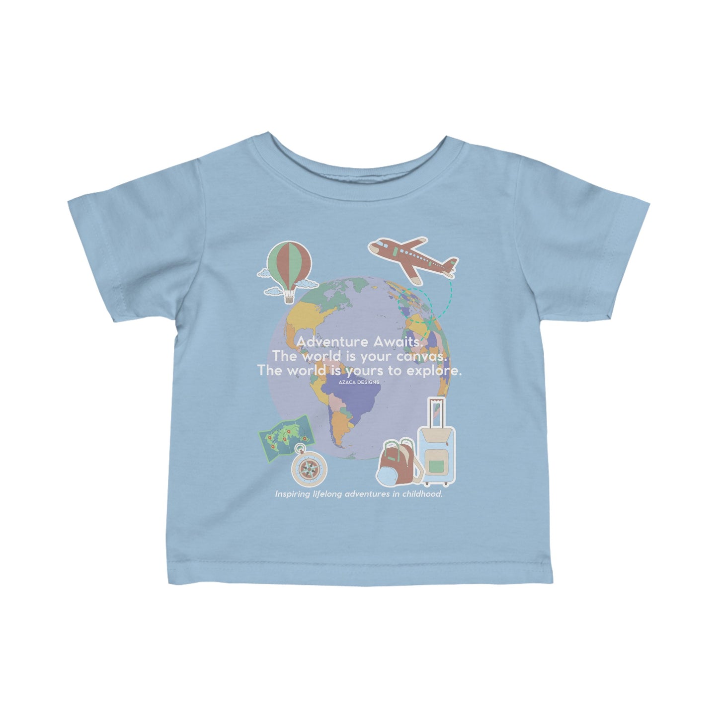 "Adventure Awaits" Infant Fine Jersey Tee (6M-24M)