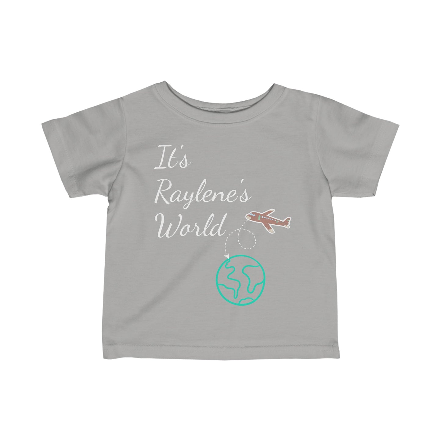 "YOUR World" Infant Fine Jersey Tee (customizable) (6M-24M)