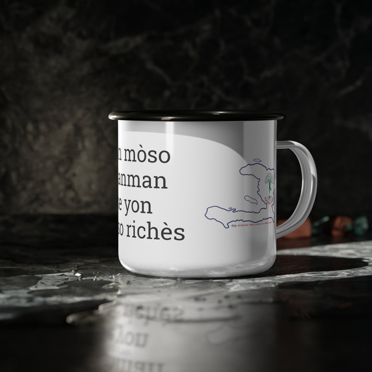 Haïtian Mothers Tass Emaye (Enamel Mug)