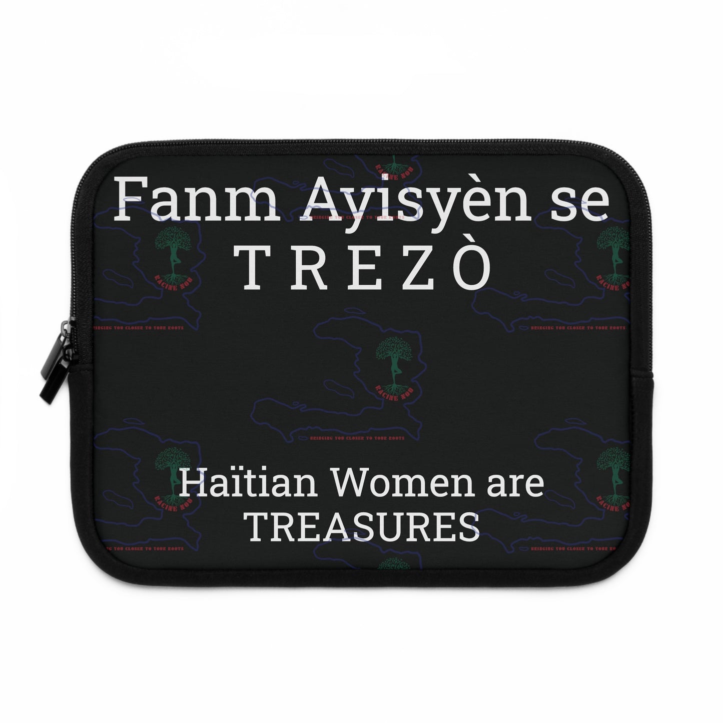 Fanm Ayisyèn se TREZÒ Laptop Sleeve