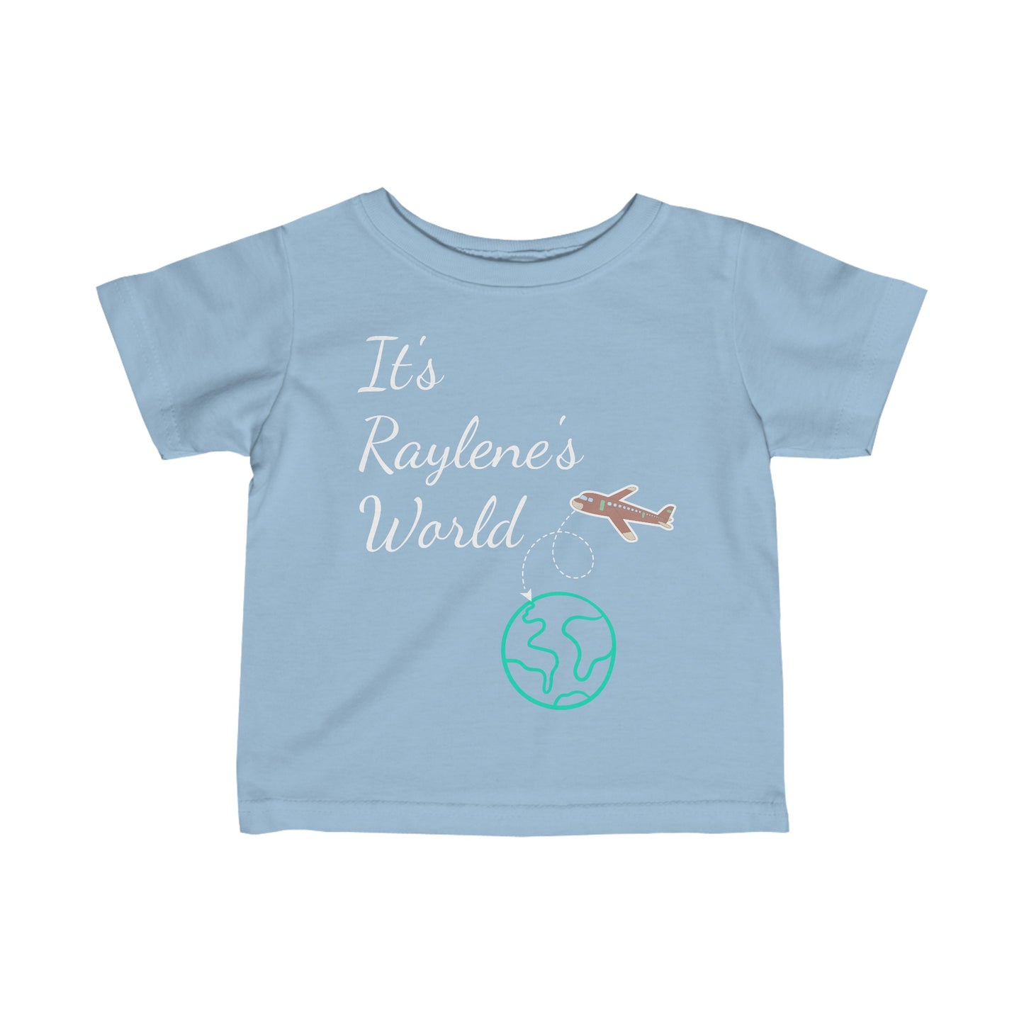 "YOUR World" Infant Fine Jersey Tee (customizable) (6M-24M)