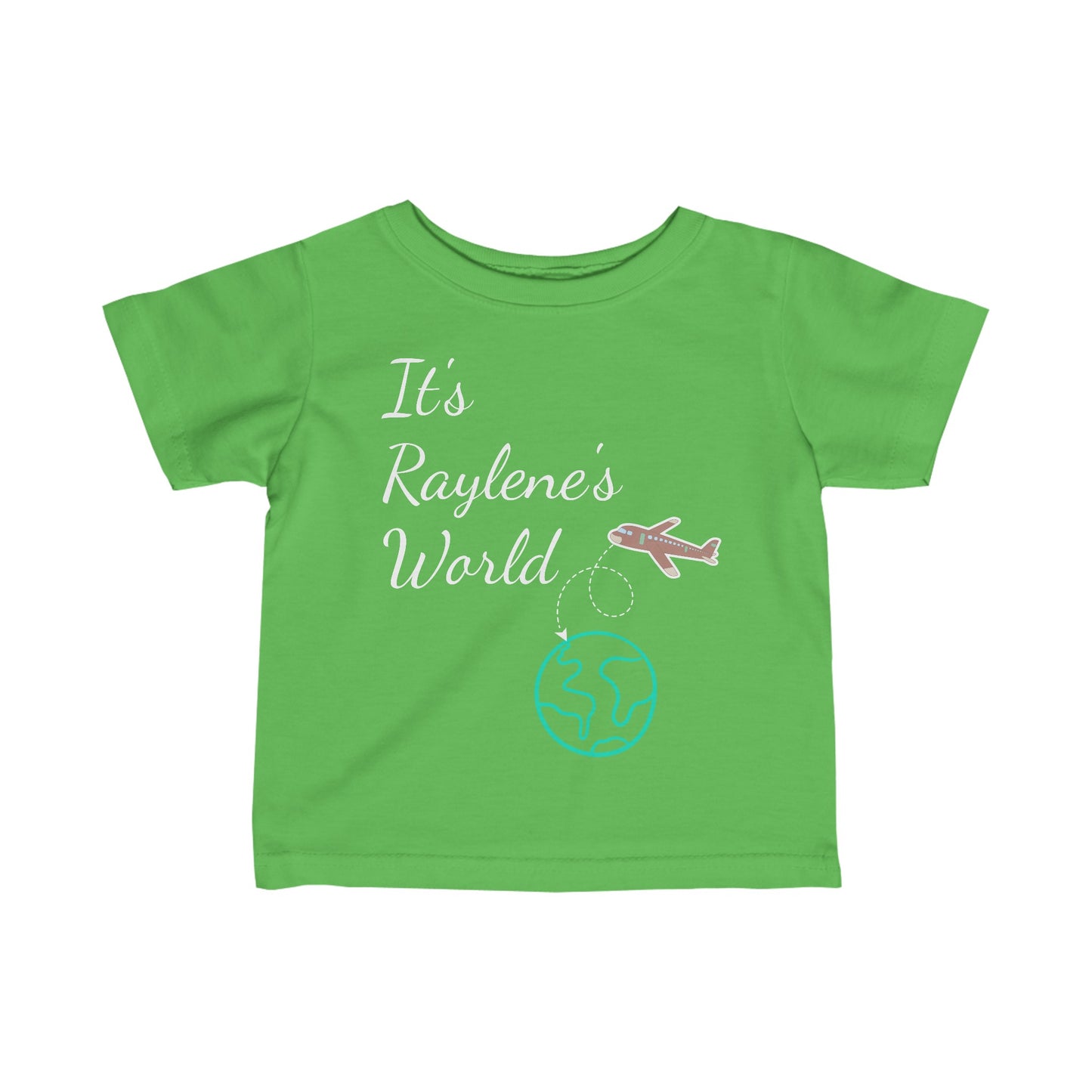 "YOUR World" Infant Fine Jersey Tee (customizable) (6M-24M)