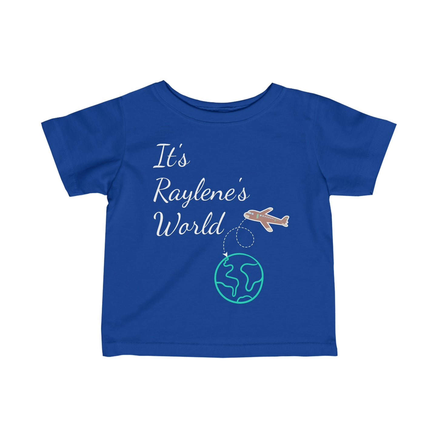 "YOUR World" Infant Fine Jersey Tee (customizable) (6M-24M)