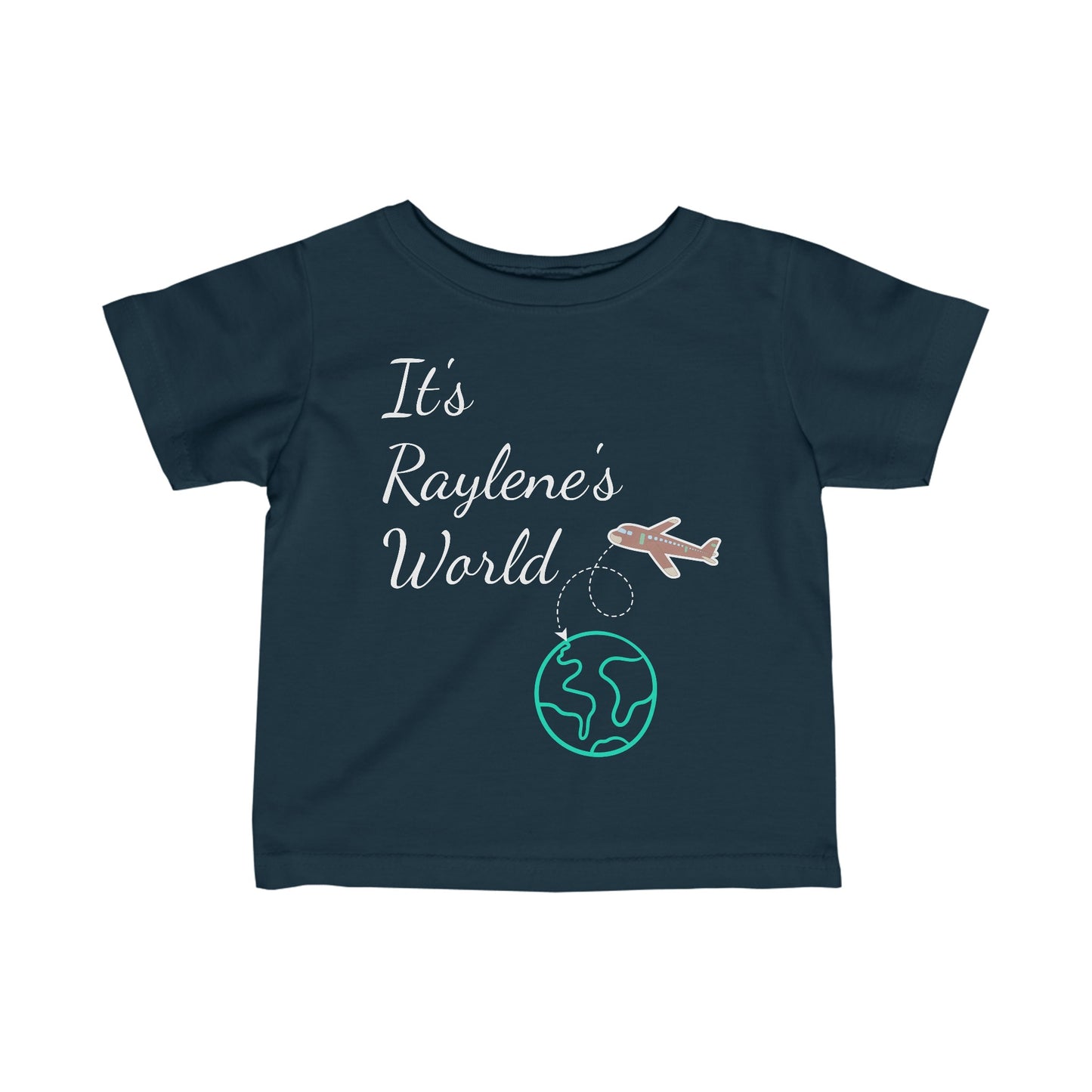 "YOUR World" Infant Fine Jersey Tee (customizable) (6M-24M)