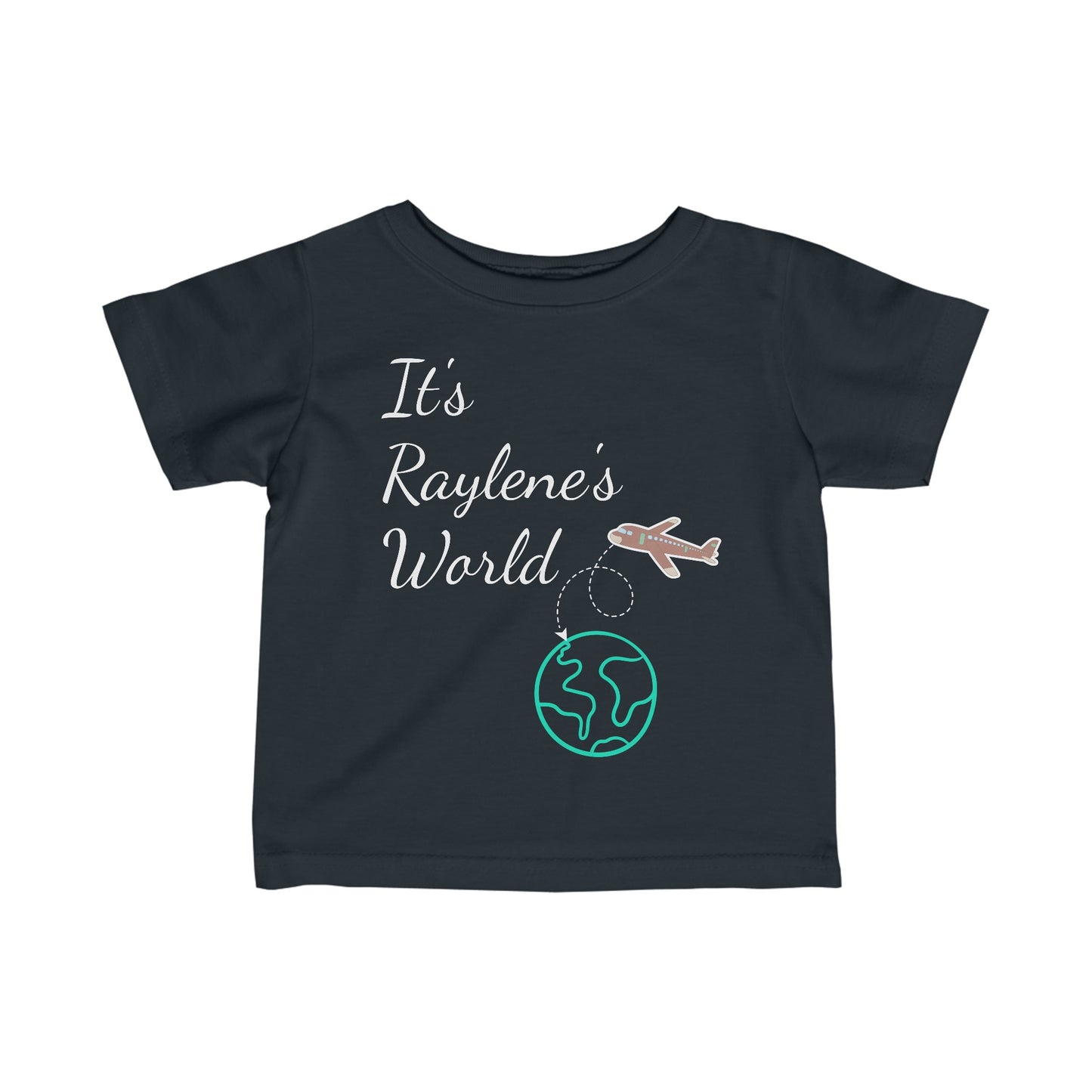 "YOUR World" Infant Fine Jersey Tee (customizable) (6M-24M)