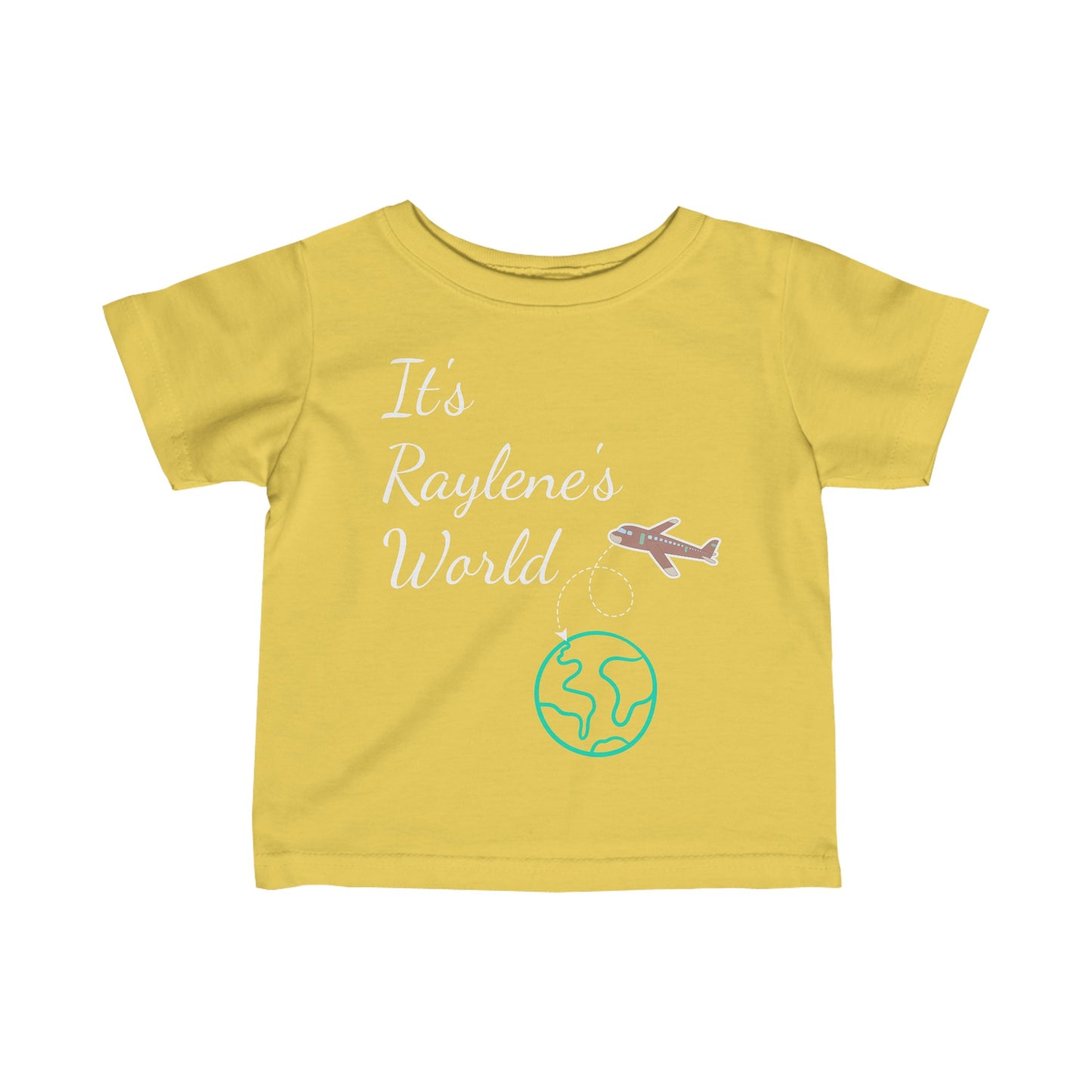 "YOUR World" Infant Fine Jersey Tee (customizable) (6M-24M)